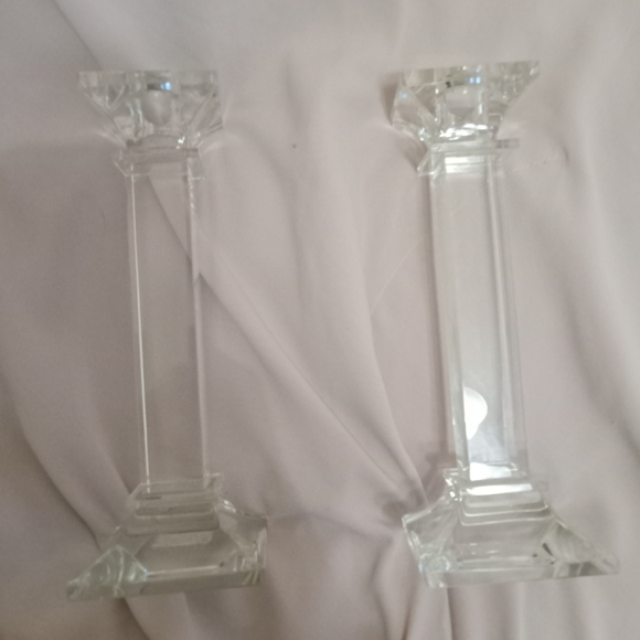 Mikasa Crystal Candlesticks Set of Two - Picture 2 of 4